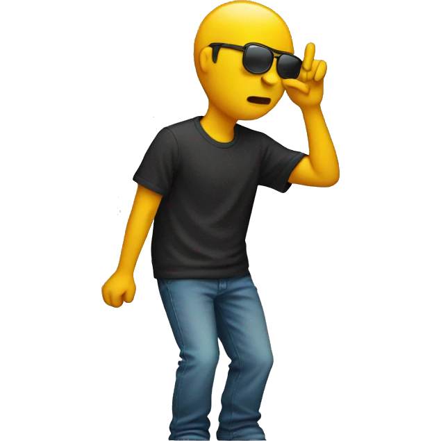 person dabbing emoji