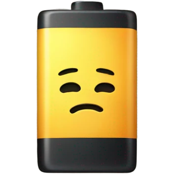 low battery  emoji