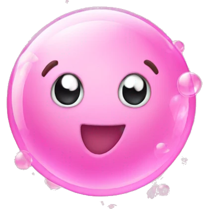 pink bubbles  emoji
