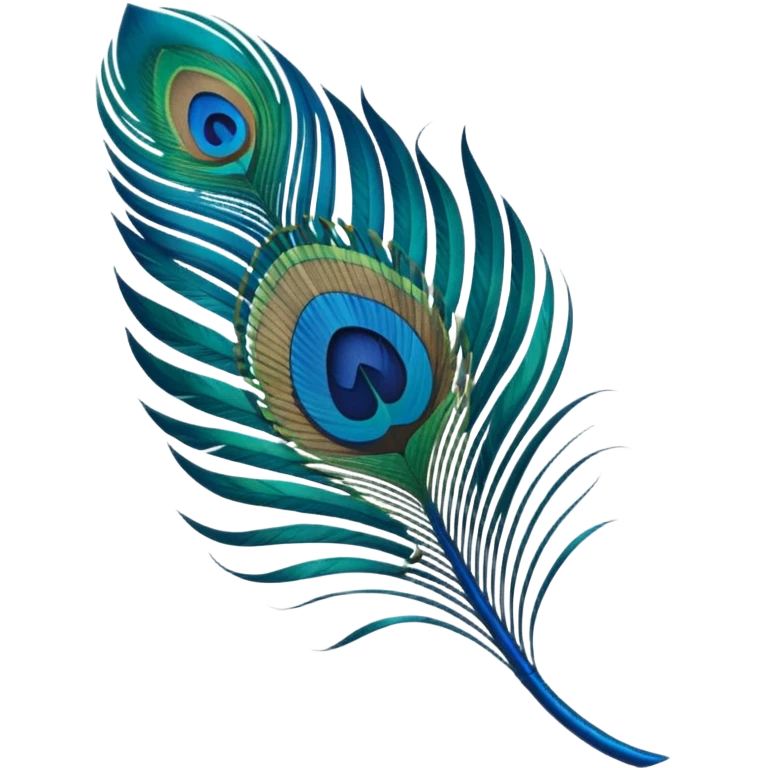 Peacock feather emoji