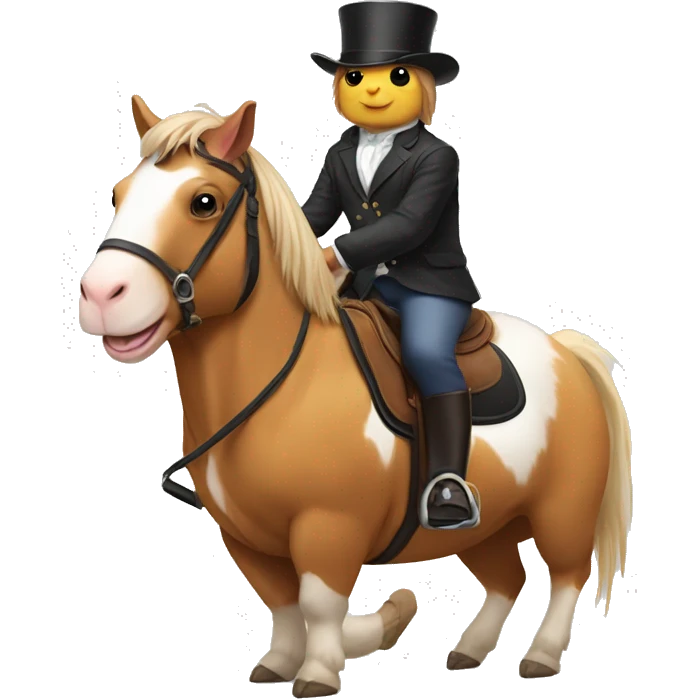 Guinea pig riding a horse emoji