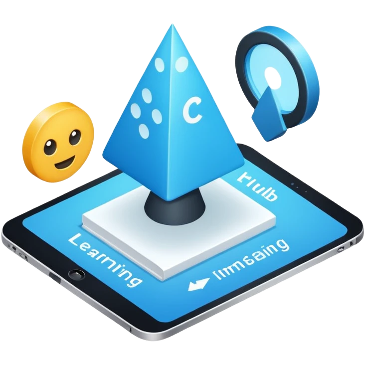 interfaccia online semplice. Learning Hub - Ambiente digitale che raccoglie contenuti, risorse e moduli formativi in un unico spazio navigabile.
 emoji