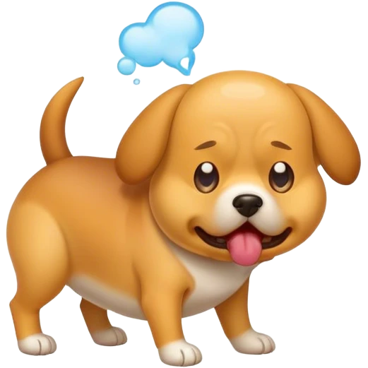 dog farting emoji