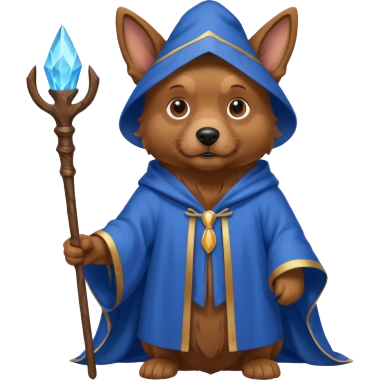 Dog wizard emoji