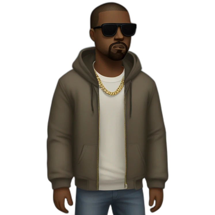kanye west as gta character emoji