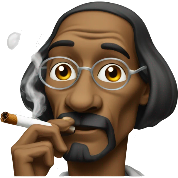Snoop dog smoking emoji