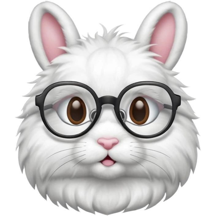 bunny with eyeglasses emoji