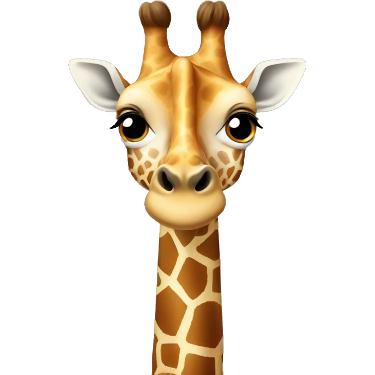 Giraffe with 3 heads emoji