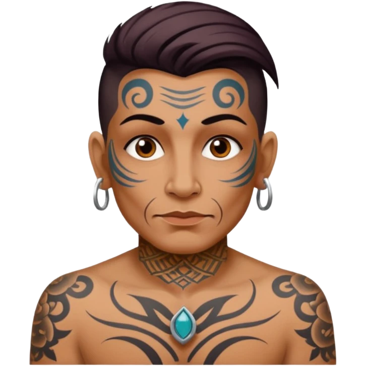 tattooed folk tattoo artist eccentric emoji