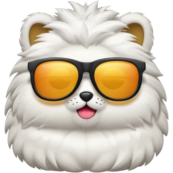 a plushie with cool sunglasses emoji