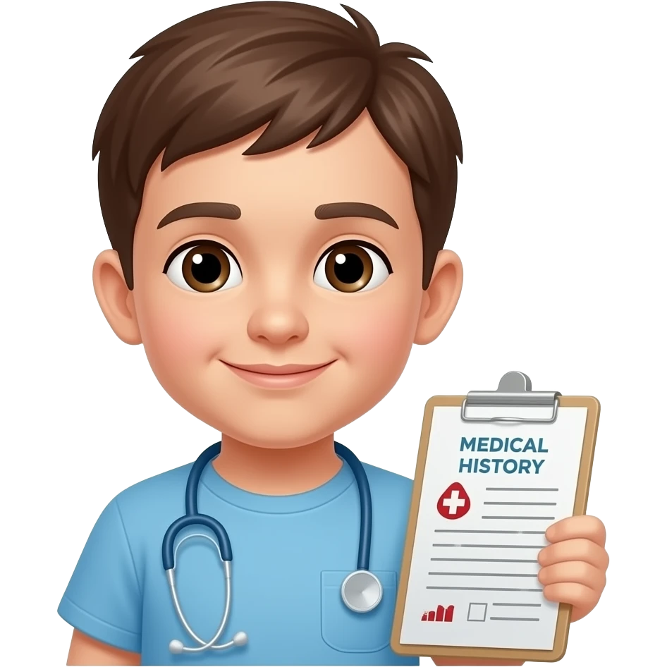 Pediatric history patient emoji