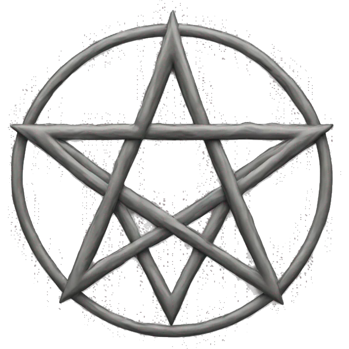 pentagram as a heart emoji
