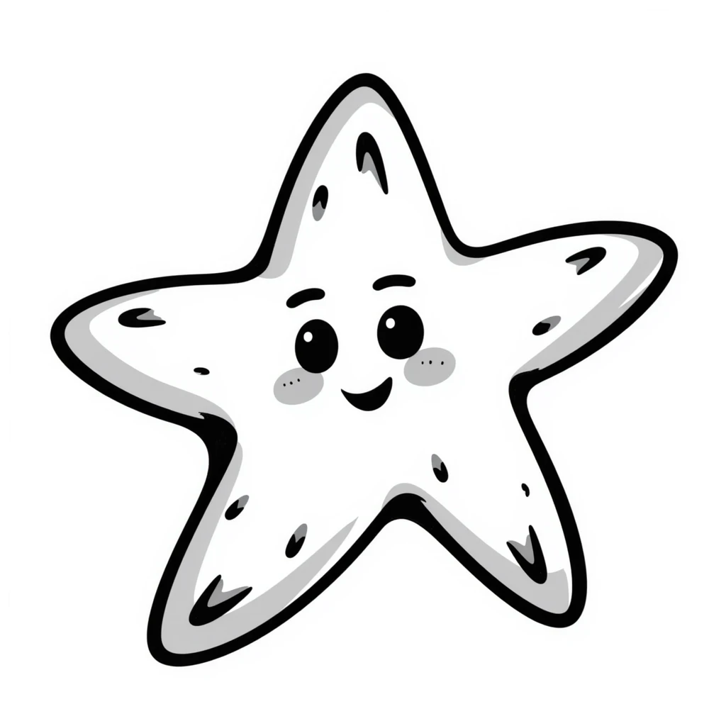 hand drawn star emoji