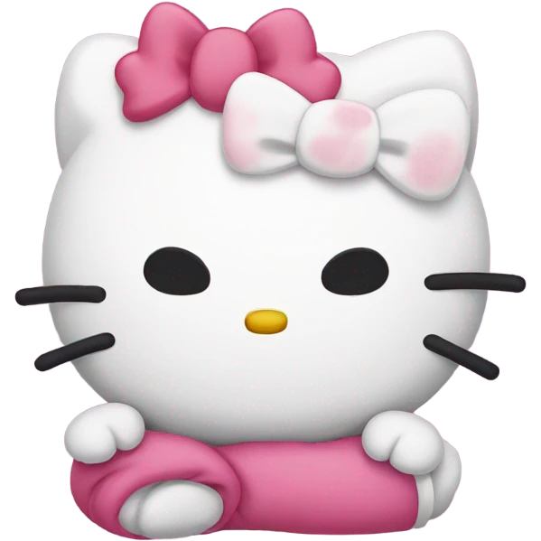 Sleepy hello kitty  emoji