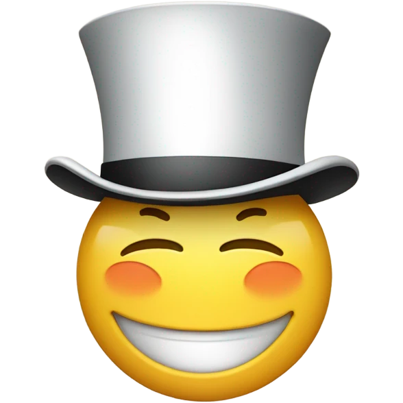 emoji tipping top hat emoji