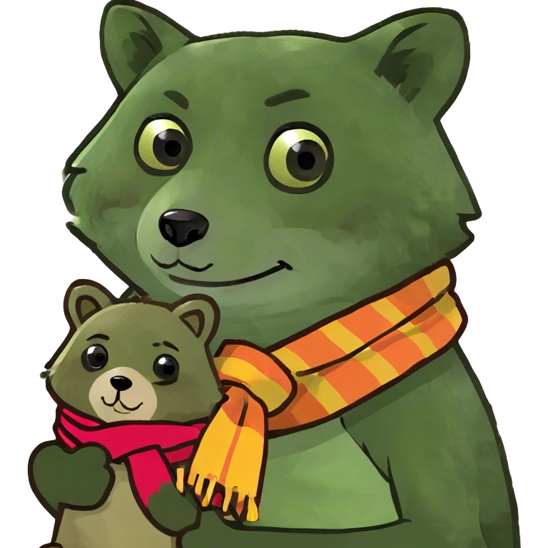 Raccoon with teddy emoji