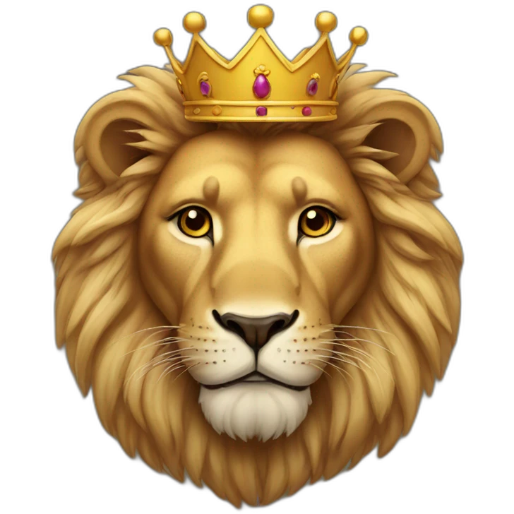 lion with crown emoji