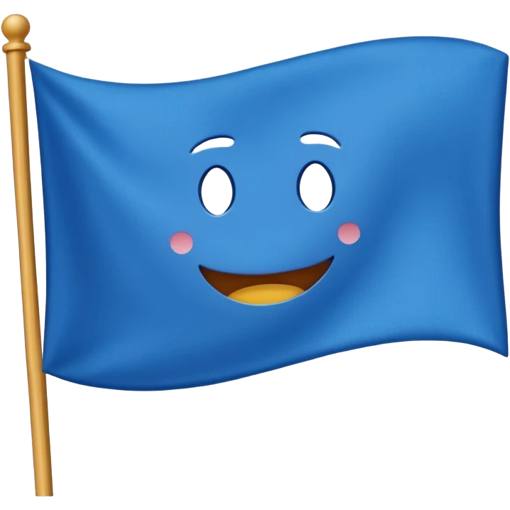 a blue flag emoji