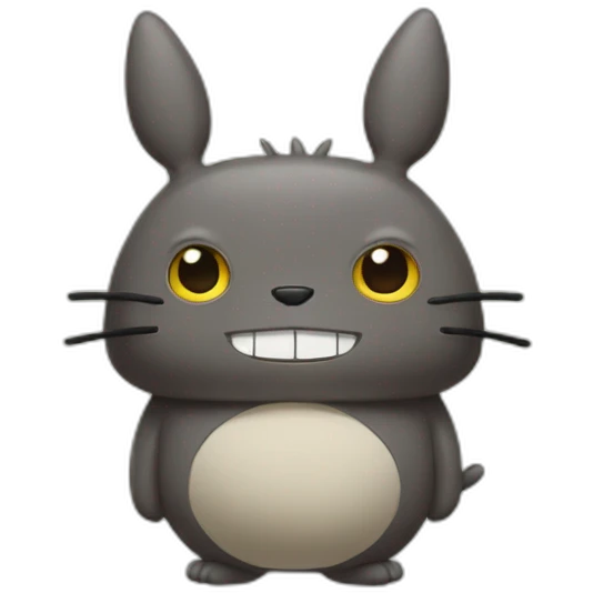 Brune dans un costume de Totoro emoji