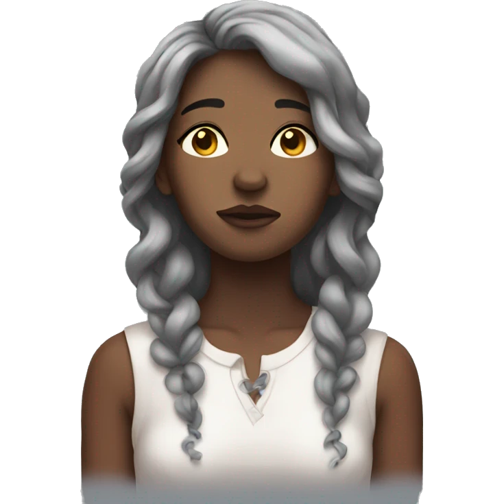 Heartbroken trans girl emoji