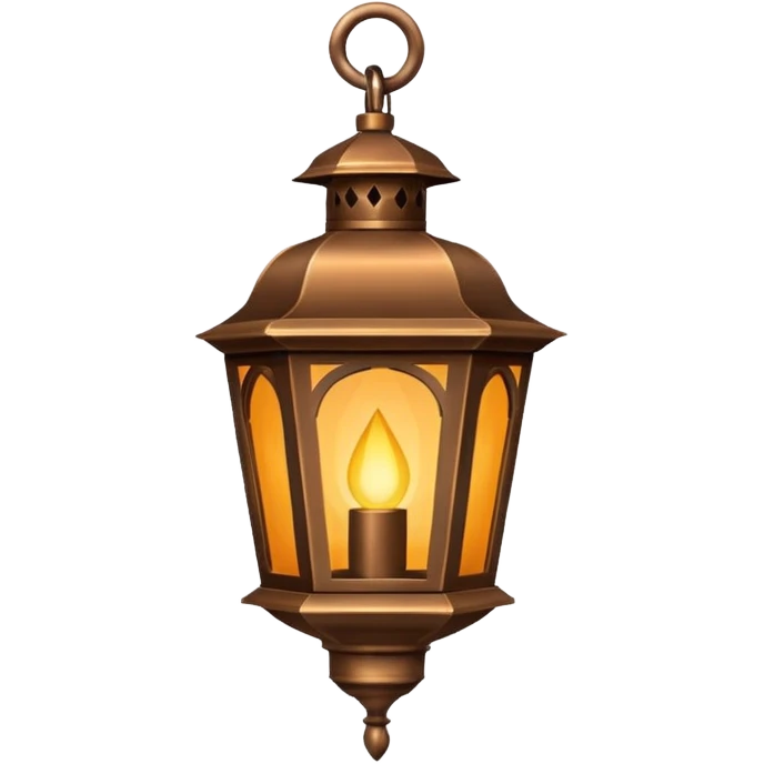 decorative lantern hanging by hook/chain emoji