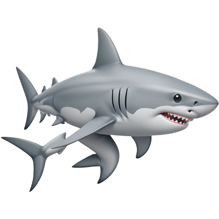 shark with legs walking, simple pose emoji