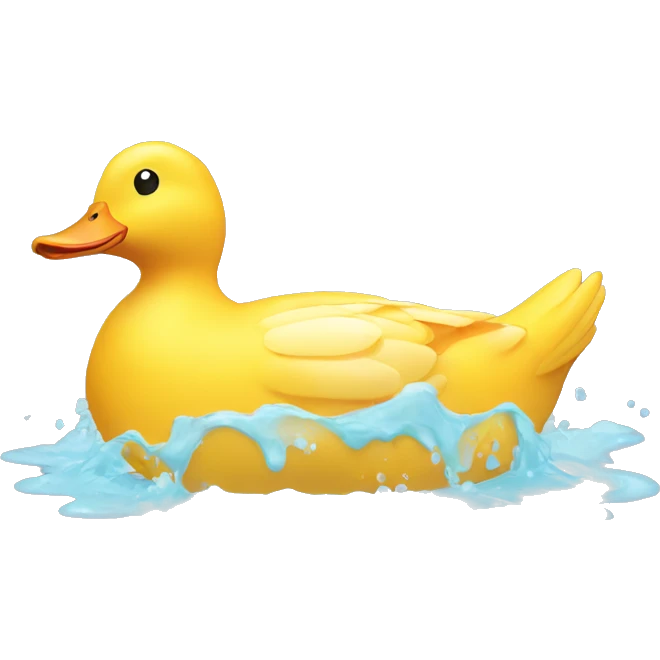 bath duck 2d emoji