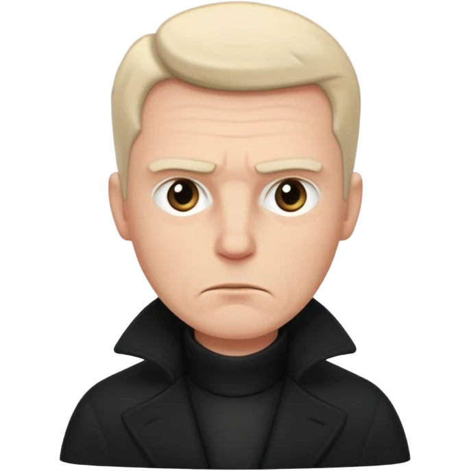 whiteman in blackcoat emoji