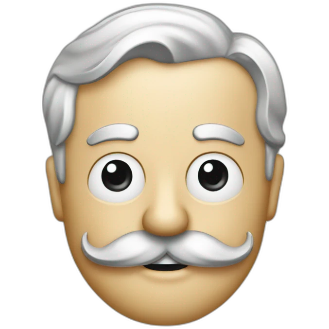 Monopoly game hold his mustache emoji