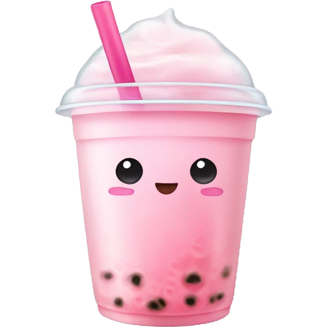 Light pink bubble tea emoji