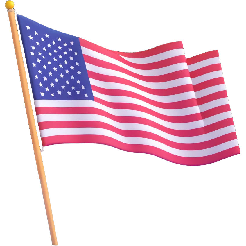 USA flag waving emoji