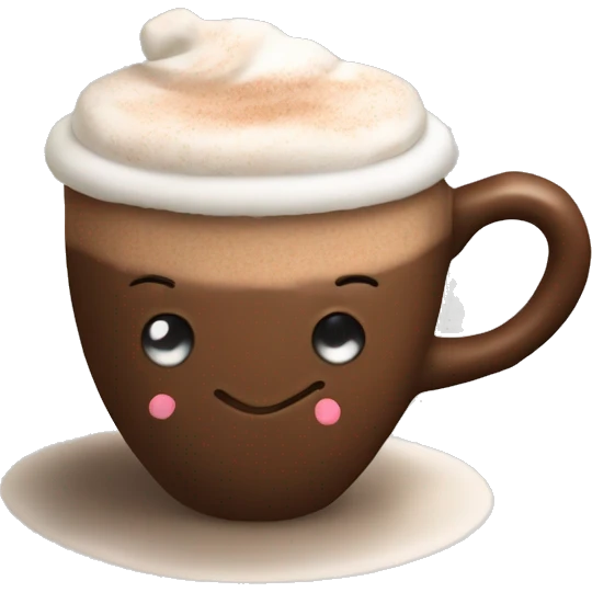 Hot cocoa with Christmas mug emoji
