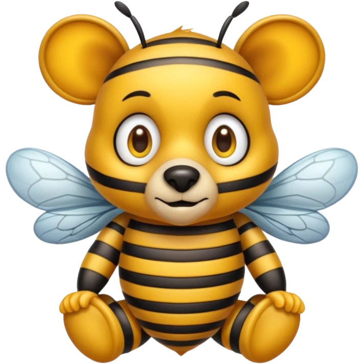 a hybrid bee bear animal emoji