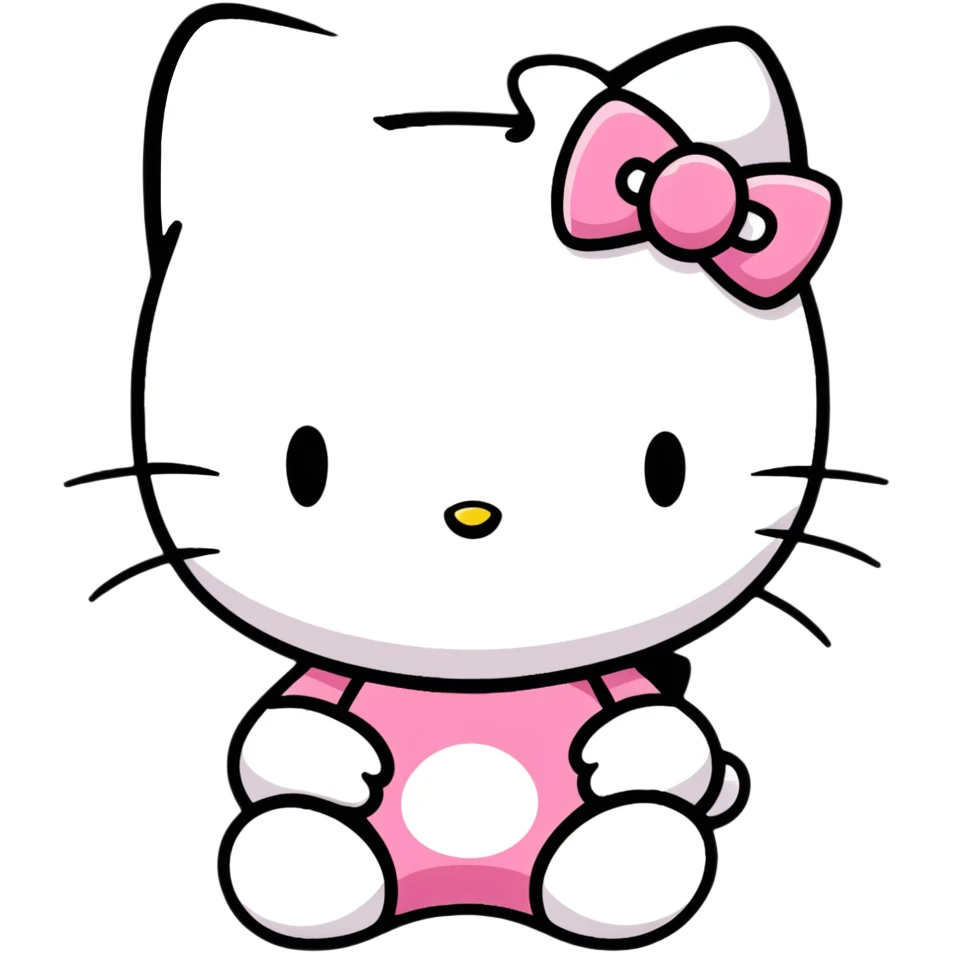 Hello kitty sad emoji