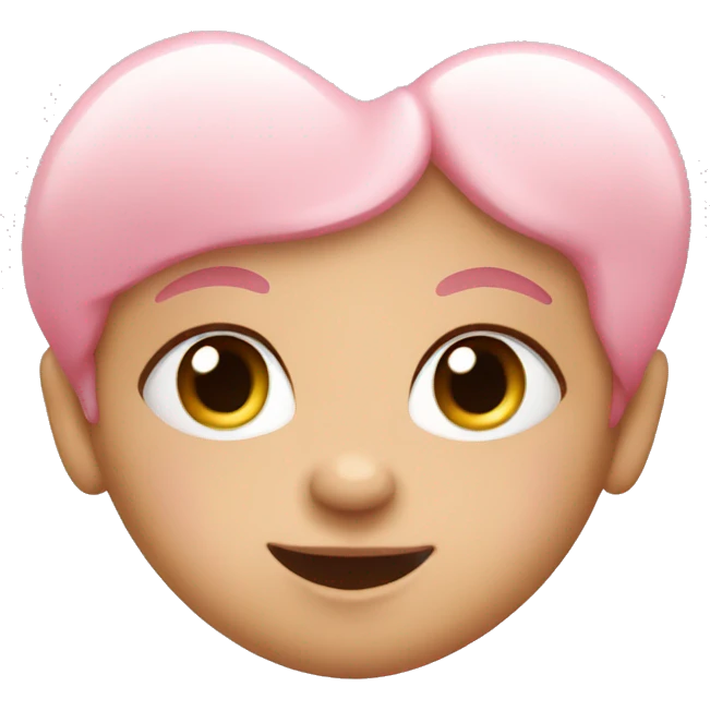 Cute baby pink heart  emoji
