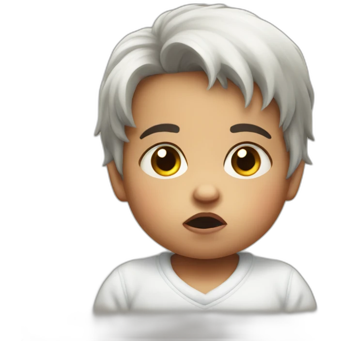grumpy baby child emoji
