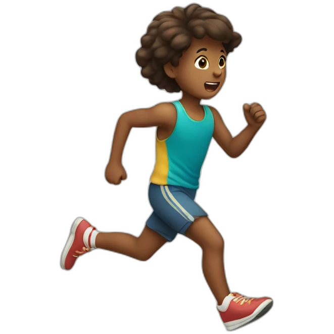 Child running away emoji