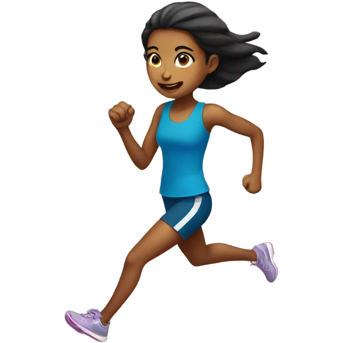 girl running emoji
