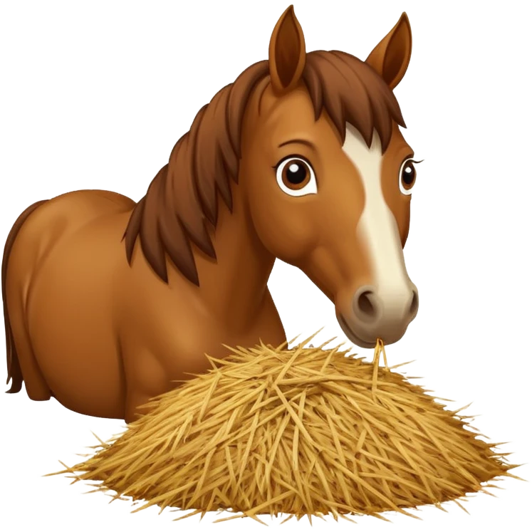 horse hay emoji