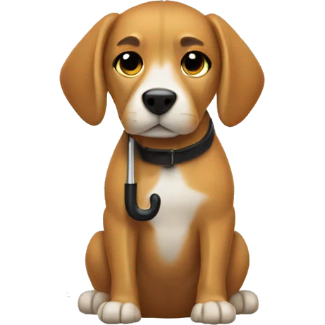Dog with an umbrella  emoji
