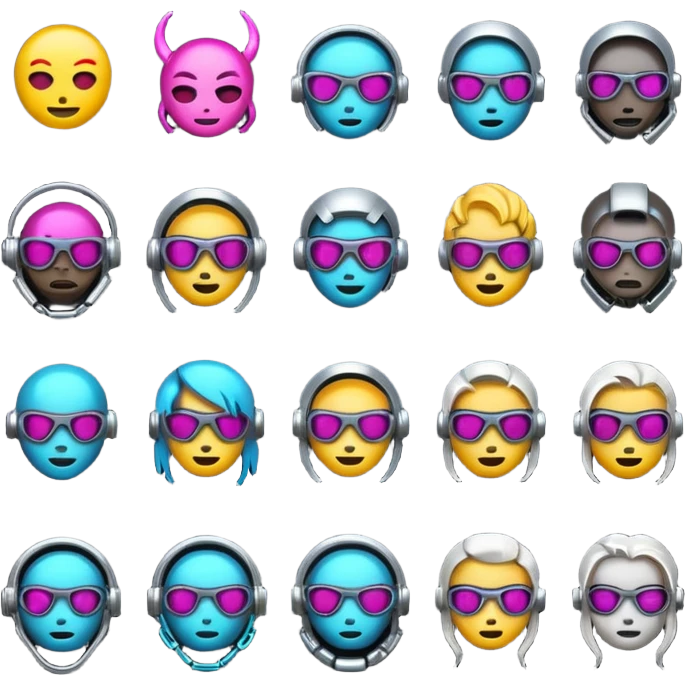 devops cyberpunk themed emoji pack emoji