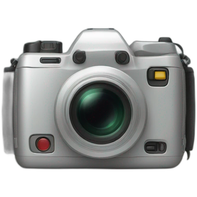 the back side of the camera is on legs emoji