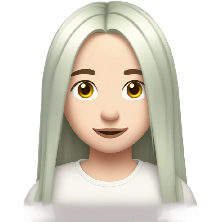 Billie Eilish blush emoji