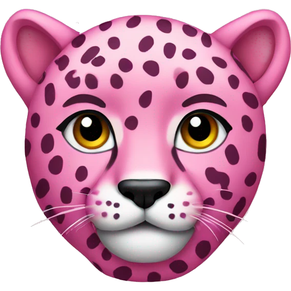 Pink cheetah  emoji