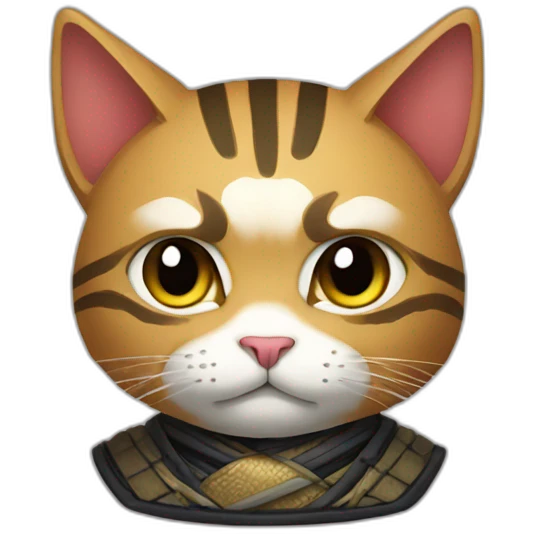 Samurai cat emoji