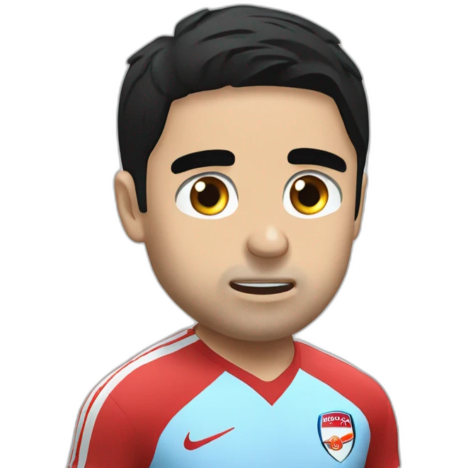 Mikel Arteta crying emoji