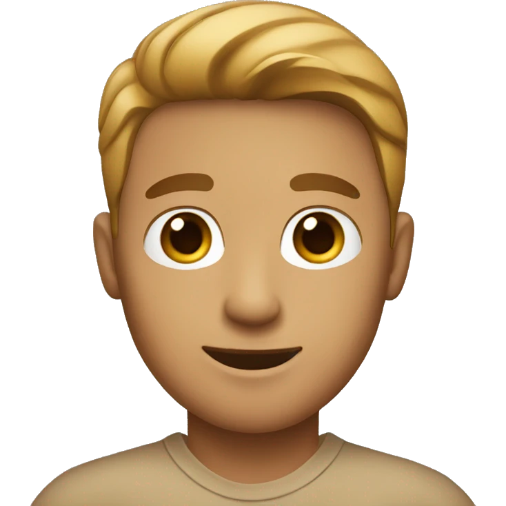 light brown male with polo shirt emoji