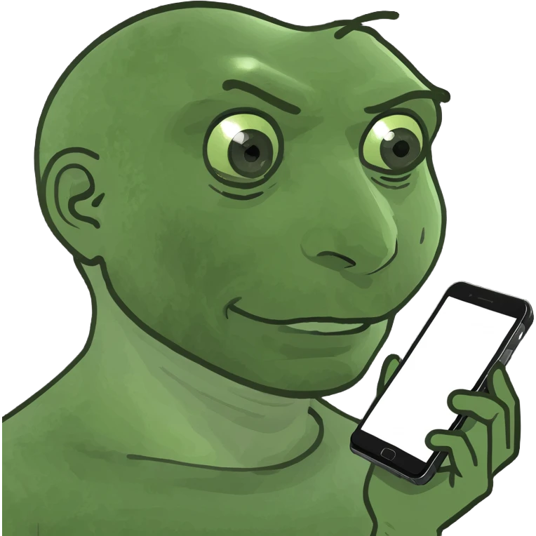 Chipotle worker sitting on a toilet with a phone in their hands  emoji