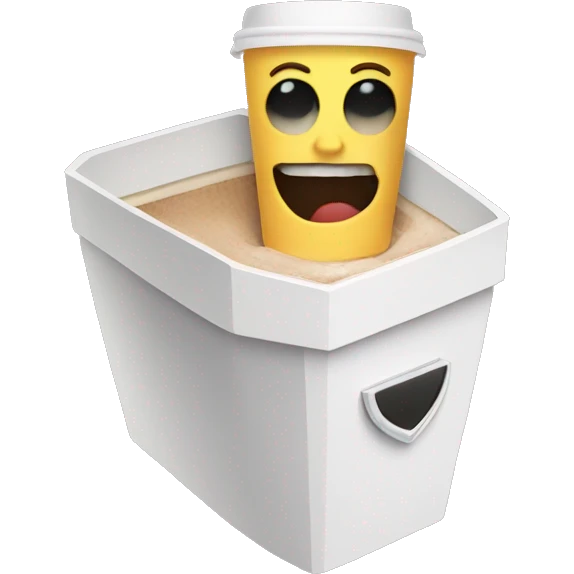 coffee cup in casket emoji