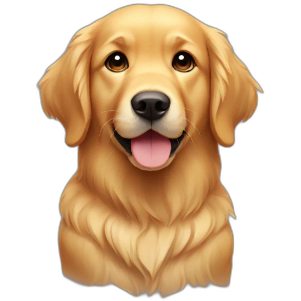 golden retriever cute face emoji